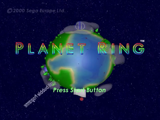 Planet Ring title screen for Sega Dreamcast